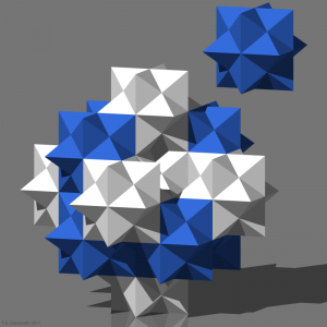 Pavage par dodécaèdre rhombique étoilé